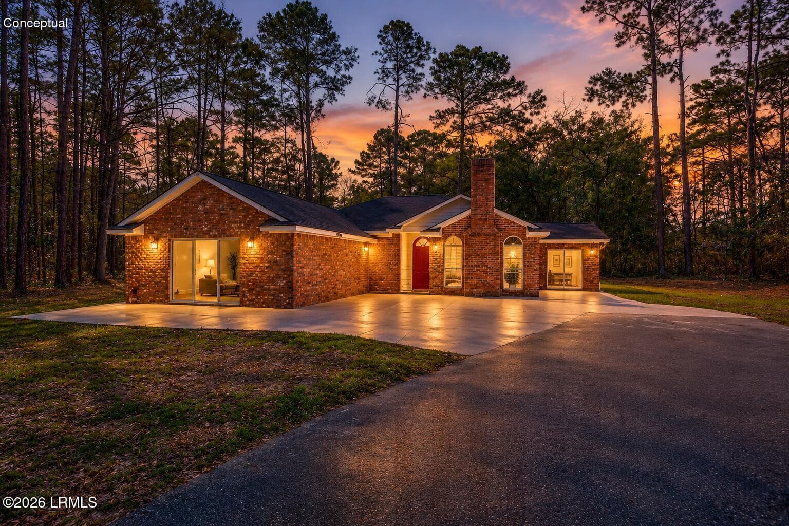 Dusk photo - 1 Royal Pines Boulevard, Beaufort, SC 29907