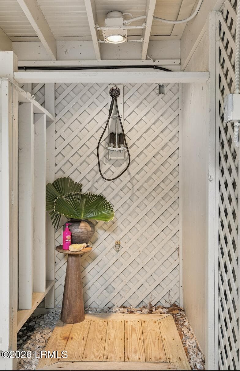Enclosed Outdoor Shower - 703 Sea Dragon Lane, Fripp Island, SC 29920, Fripp Island