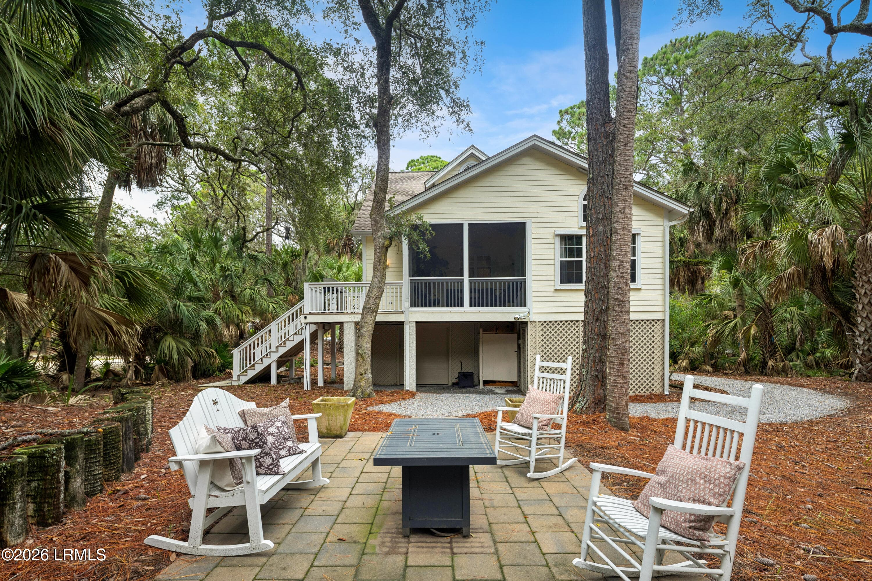 Hardscaped Outdoor Lounge - 703 Sea Dragon Lane, Fripp Island, SC 29920, Fripp Island