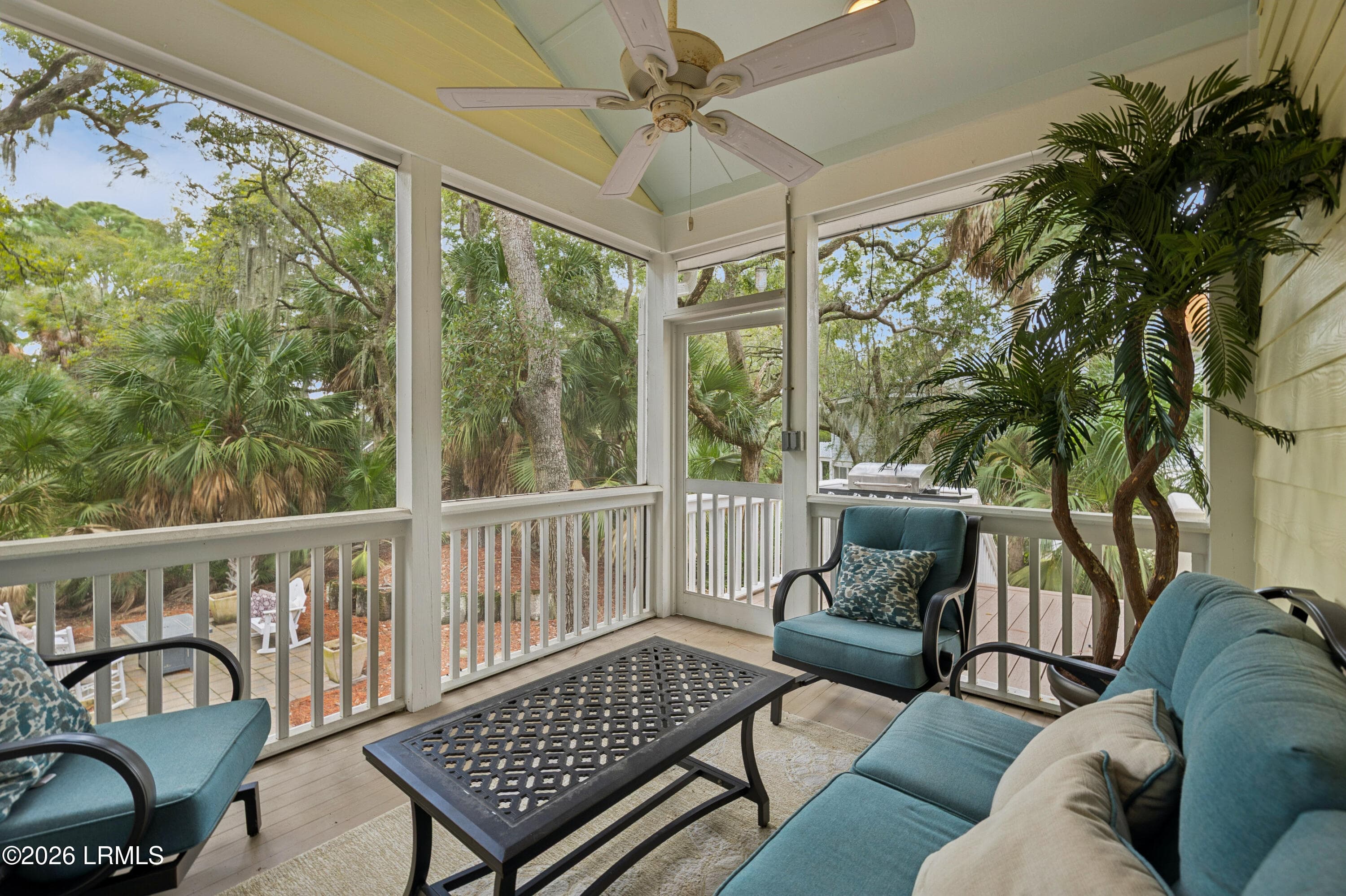 Screened Back Porch - 703 Sea Dragon Lane, Fripp Island, SC 29920, Fripp Island