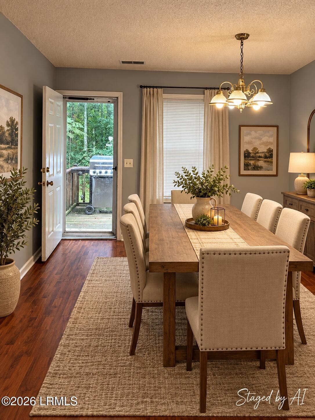 Dining Room Virtually Staged - 418 Mccormack Avenue, Ridgeland, SC 29936, Ridgeland