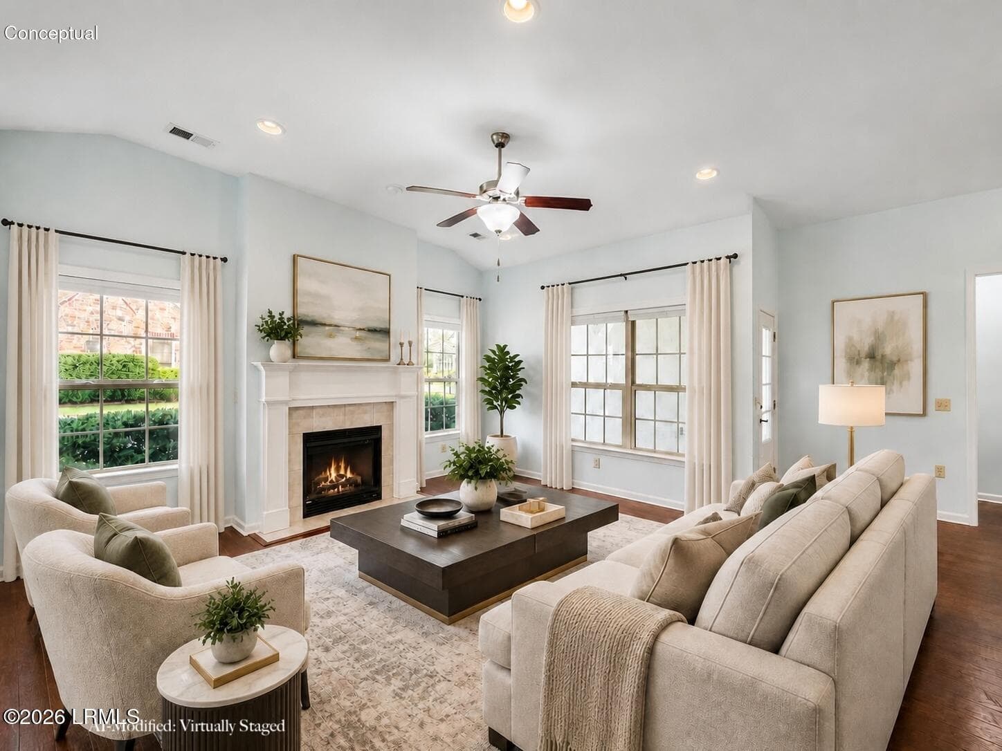 3358 AI label staged living room 2 - 910 Abbey Glen Way, Hardeeville, SC 29927, Hardeeville