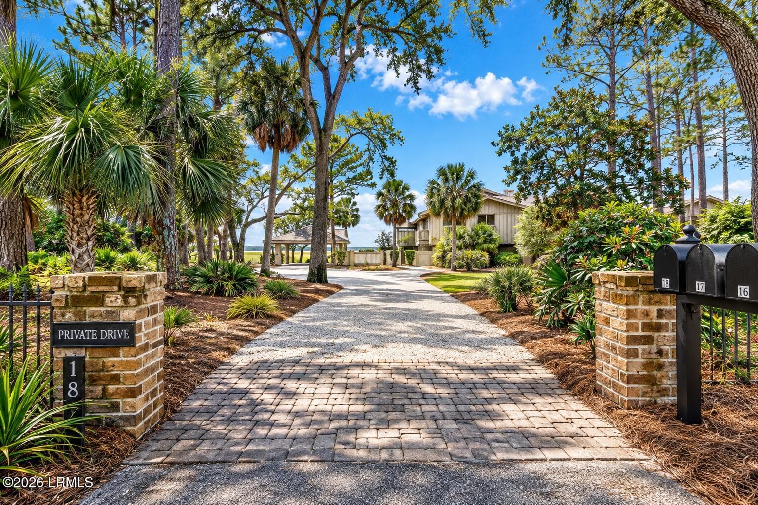 Driveway Entrance-2 - 18 Nautilas Road, Hilton Head Island, SC 29928, Hilton Head Island