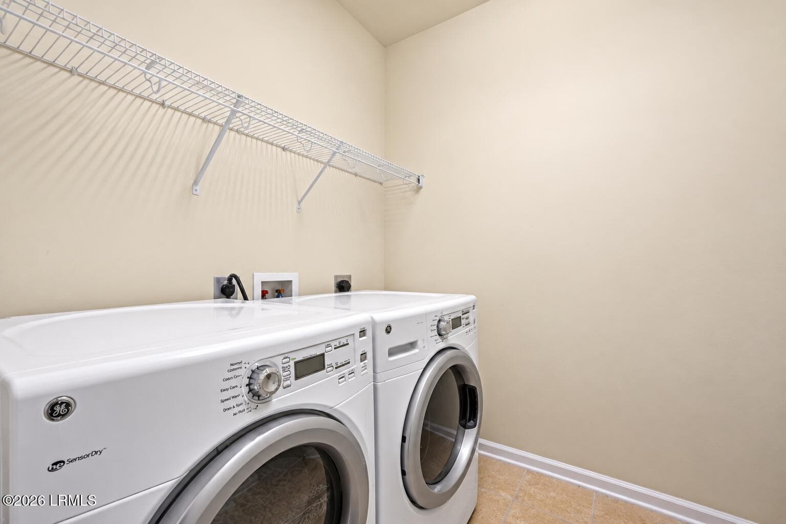 Minimalist GE Laundry Room - 34 Clayton Court, Bluffton, SC 29910, Bluffton