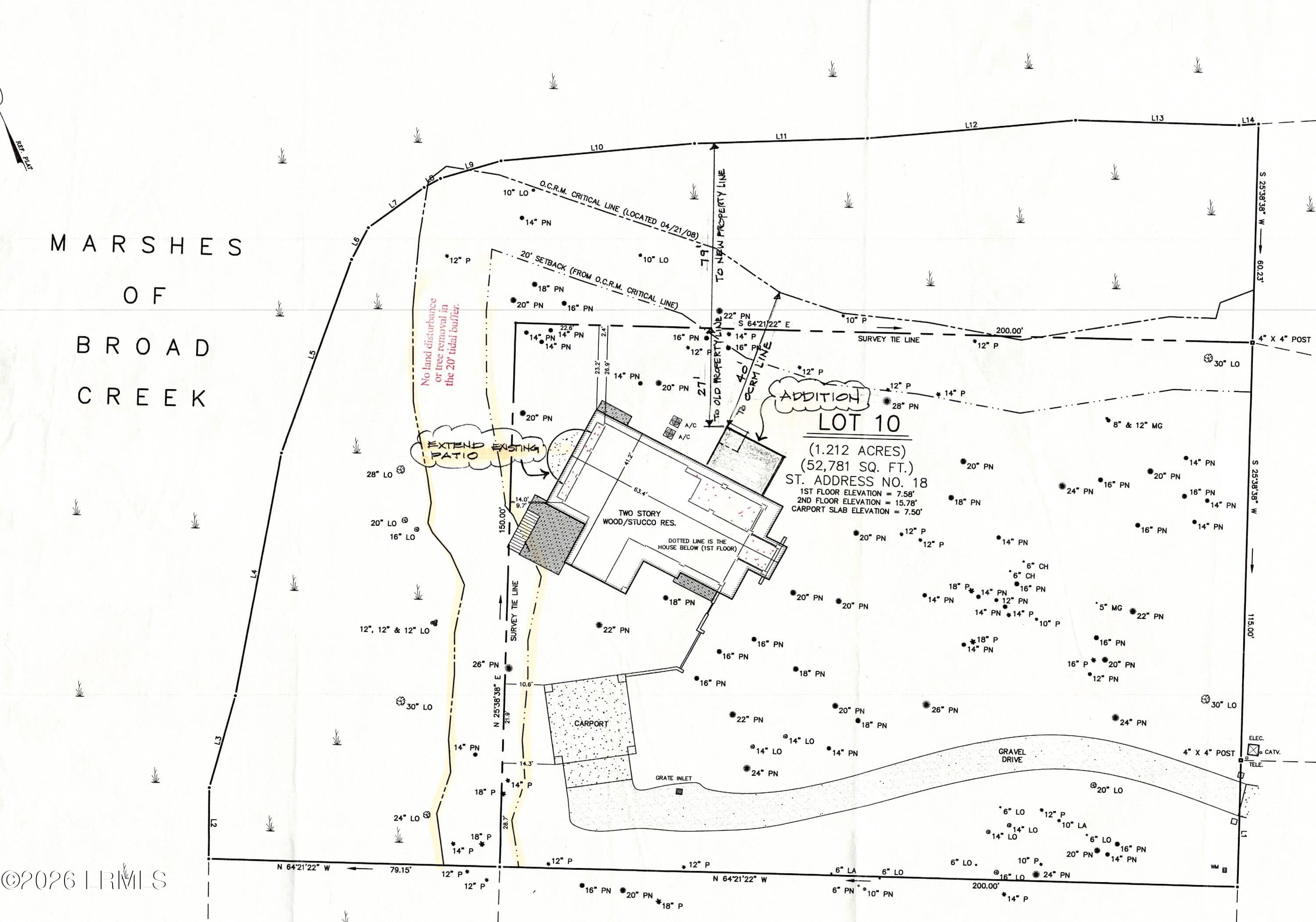 As Built Survey - 18 Nautilas Road, Hilton Head Island, SC 29928, Hilton Head Island