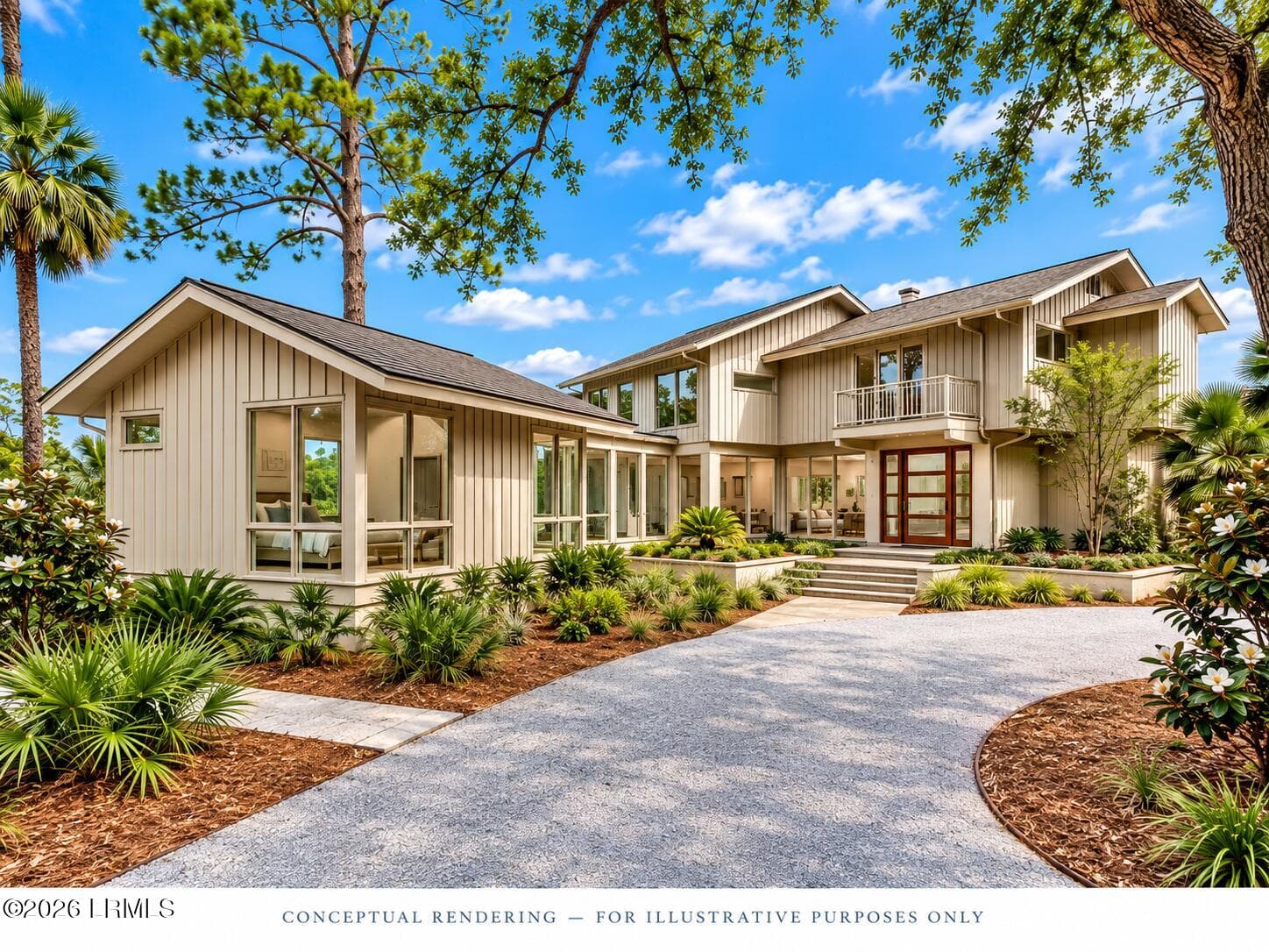 Modern Coastal Home Rendering - 18 Nautilas Road, Hilton Head Island, SC 29928, Hilton Head Island