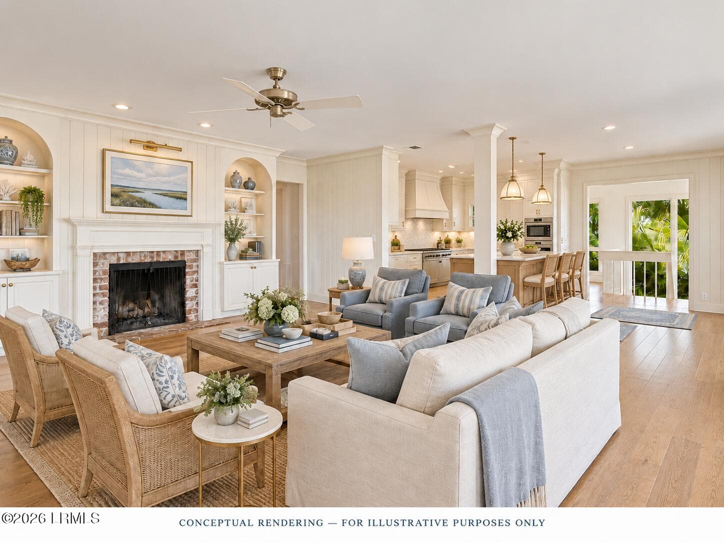 LivingRoom to Kitchen - 18 Nautilas Road, Hilton Head Island, SC 29928, Hilton Head Island