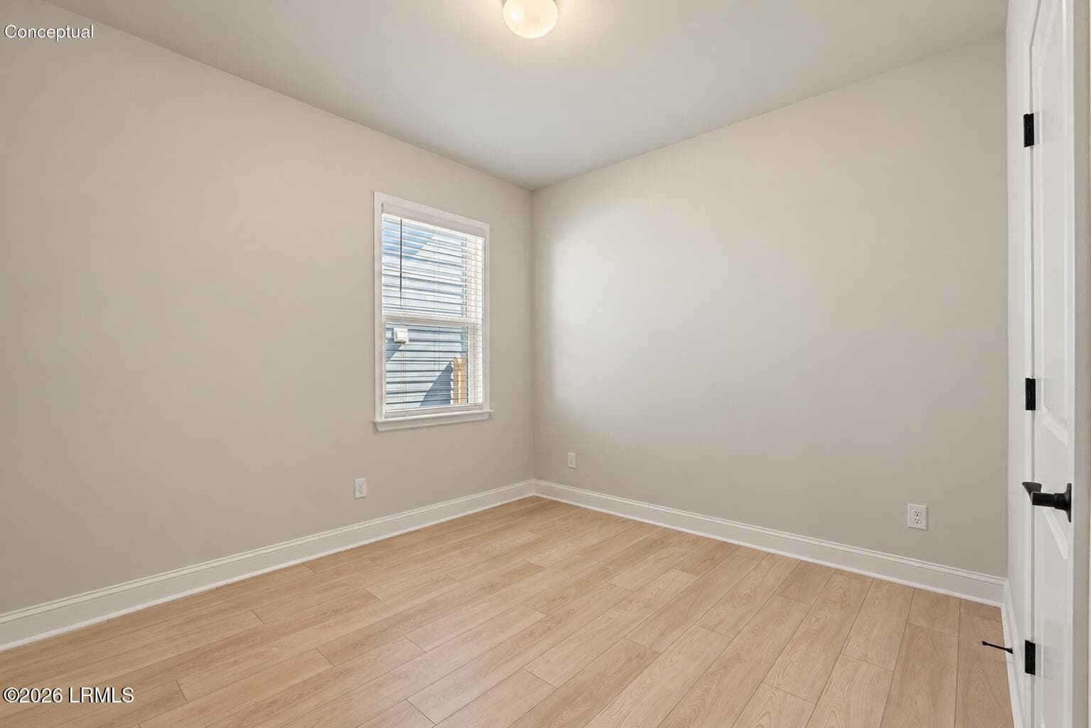 Empty Minimalist Bedroom with Window - 1205 Cassander Creek Road, Beaufort, SC 29902