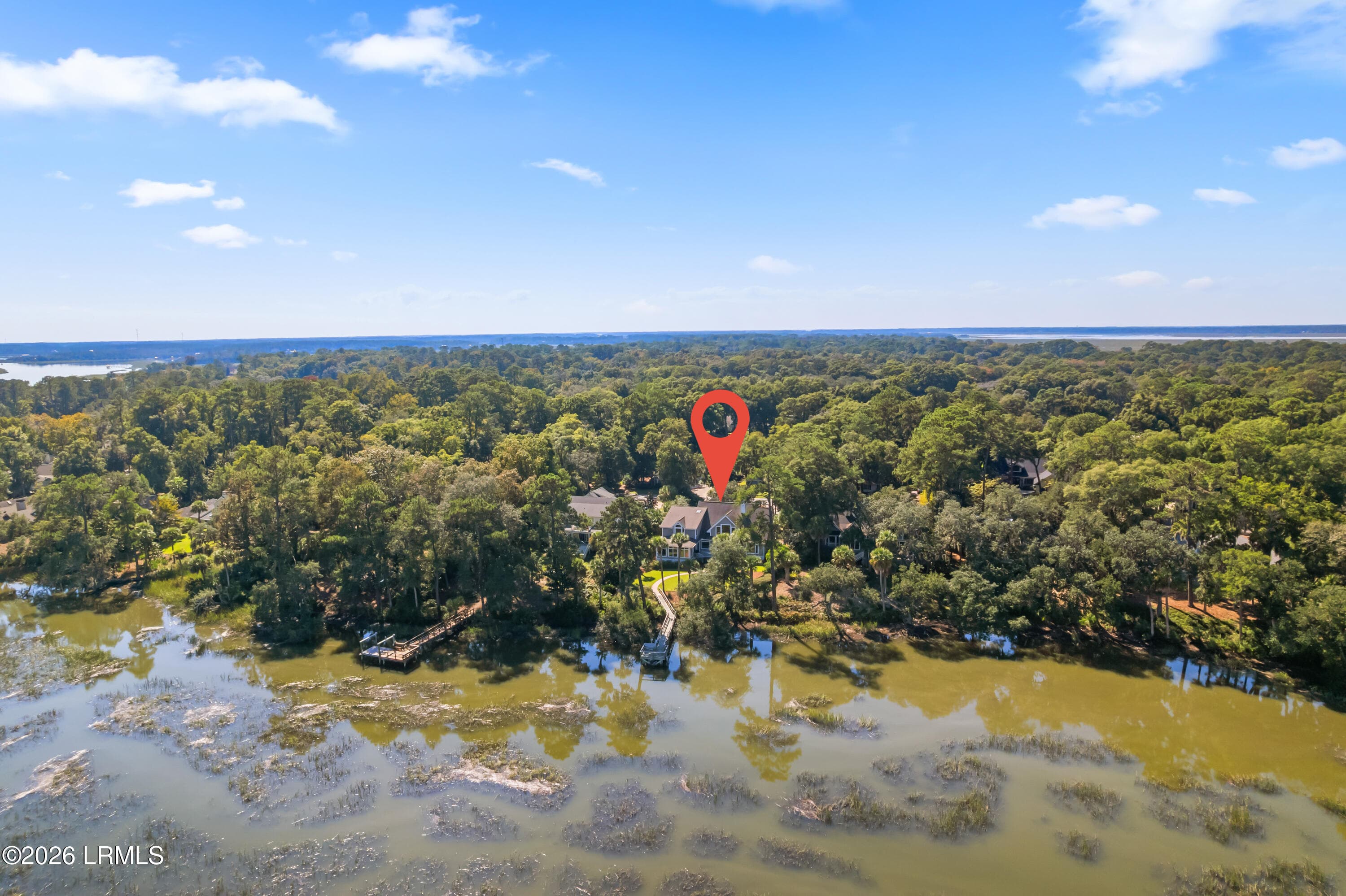 Aerial - 655 Island Circle E, St. Helena Island, SC 29920