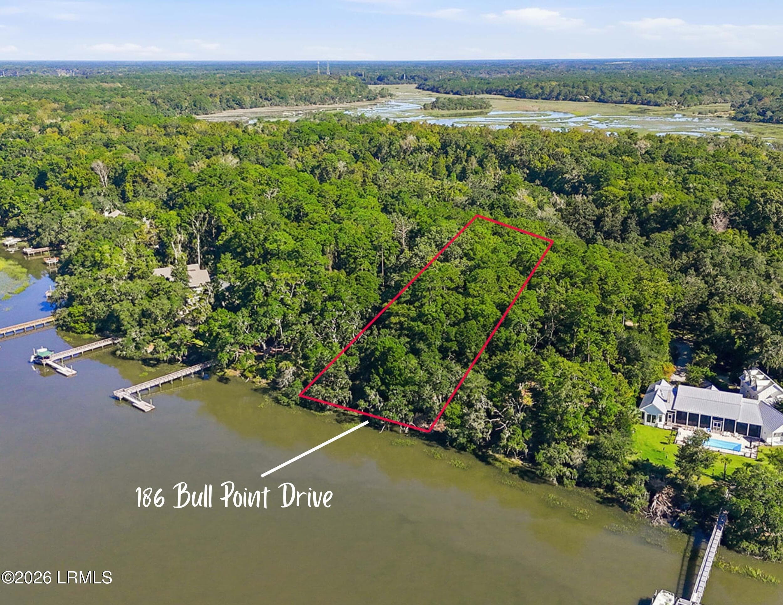 186 Bull Point Drive Lot Lines - 186 Bull Point Drive, Seabrook, SC 29940