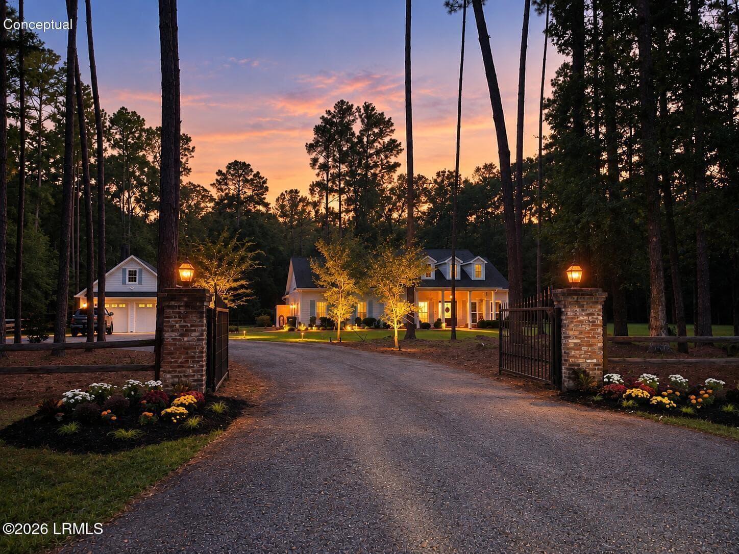 owner photo uplighting - 309 Honey Hill Circle, Ridgeland, SC 29936