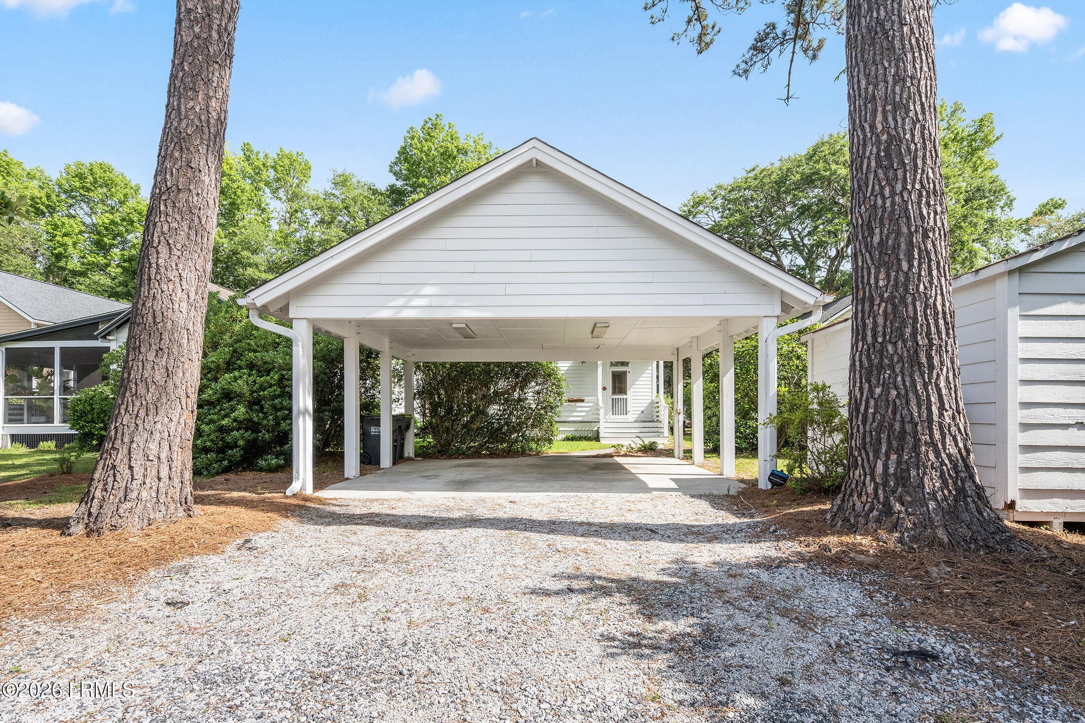 29 Car Port from Alley - 2668 Broad Street, Beaufort, SC 29902
