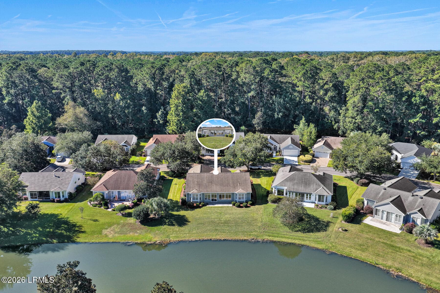 Aerial View of House - 22 Hamilton Drive, Bluffton, SC 29909
