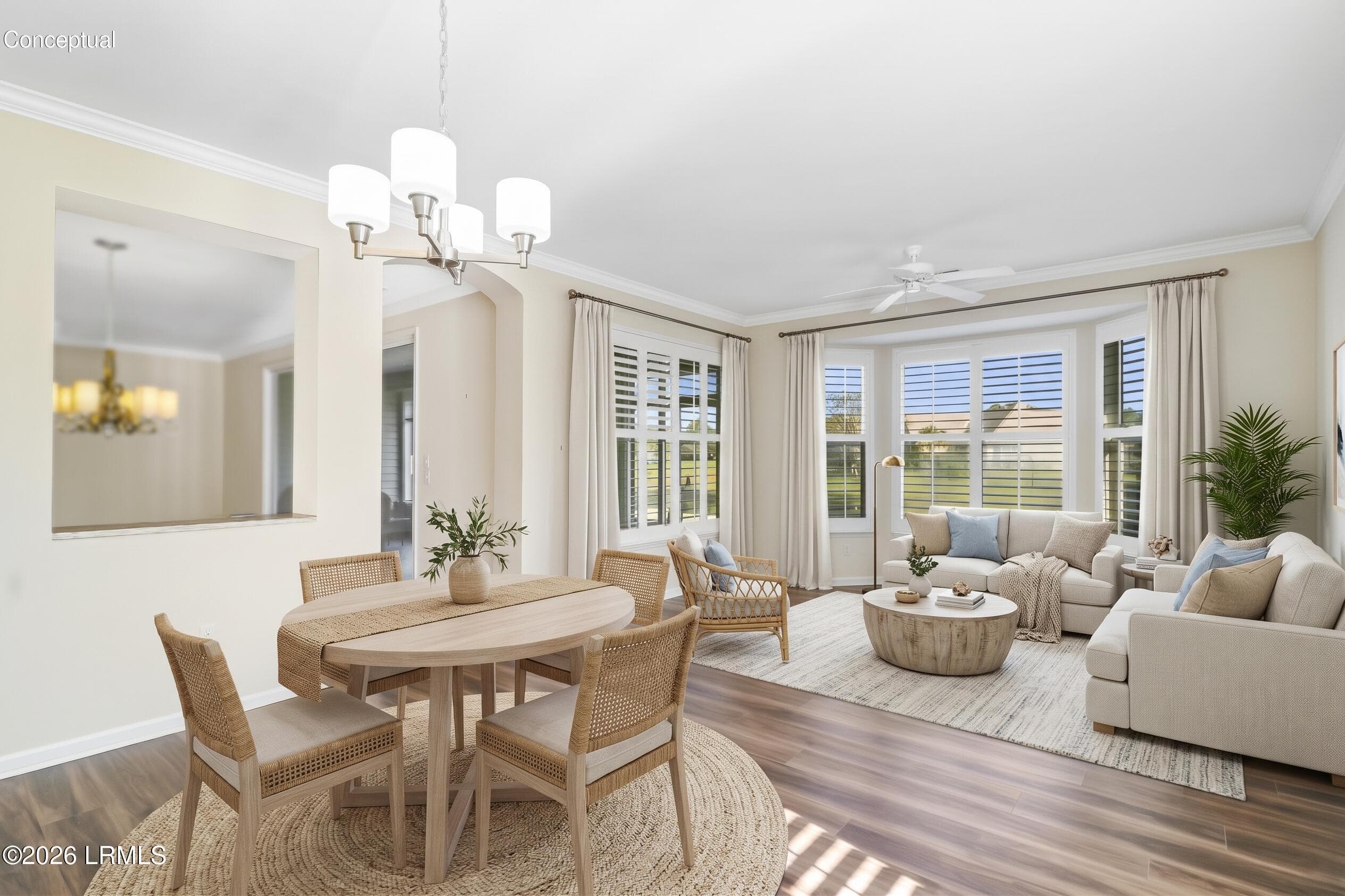 Breakfast Den Virtually Staged - 22 Hamilton Drive, Bluffton, SC 29909