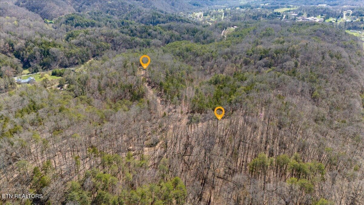 08-Aerial w_ Markers - Wolfenbarger Tract 1, Luttrell, TN 37779