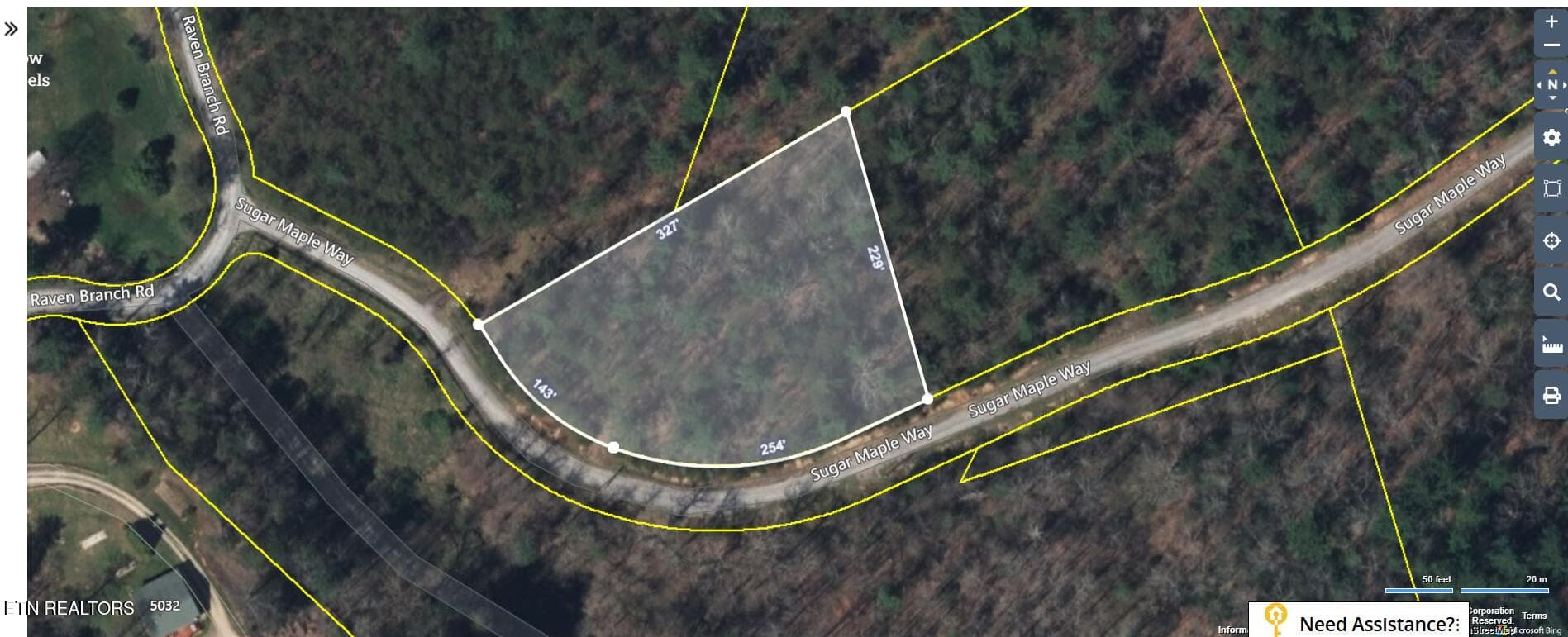 Lot39-Map-Aerial - Lot 39 Sugar Maple Way, Del Rio, TN 37727