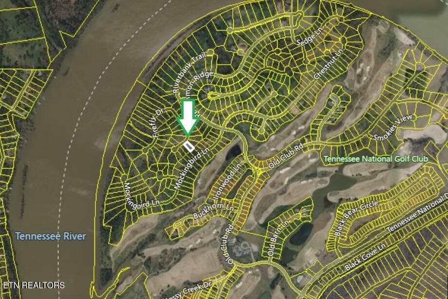 Satellite image - 417 Ladybug Lane, Loudon, TN 37774
