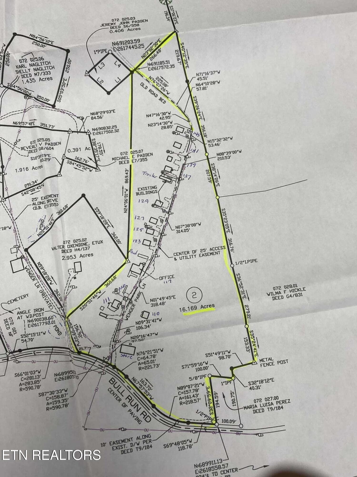 Survey 16.169 acres - 110-145 Wenger Park Lane, Luttrell, TN 37779