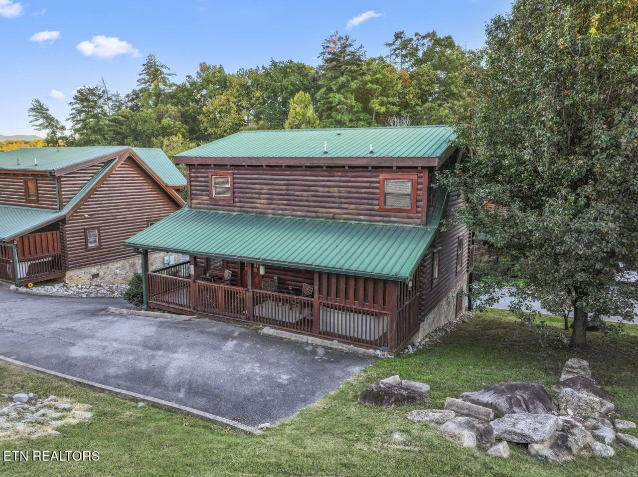 Front View from Pool - 526 Blackberry Ridge Way, Pigeon Forge, TN 37863