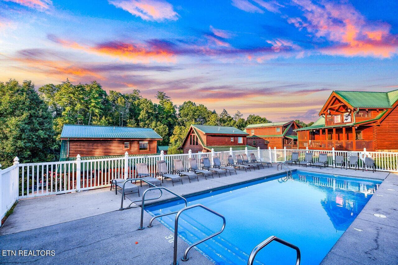 View of Community Pool - 526 Blackberry Ridge Way, Pigeon Forge, TN 37863