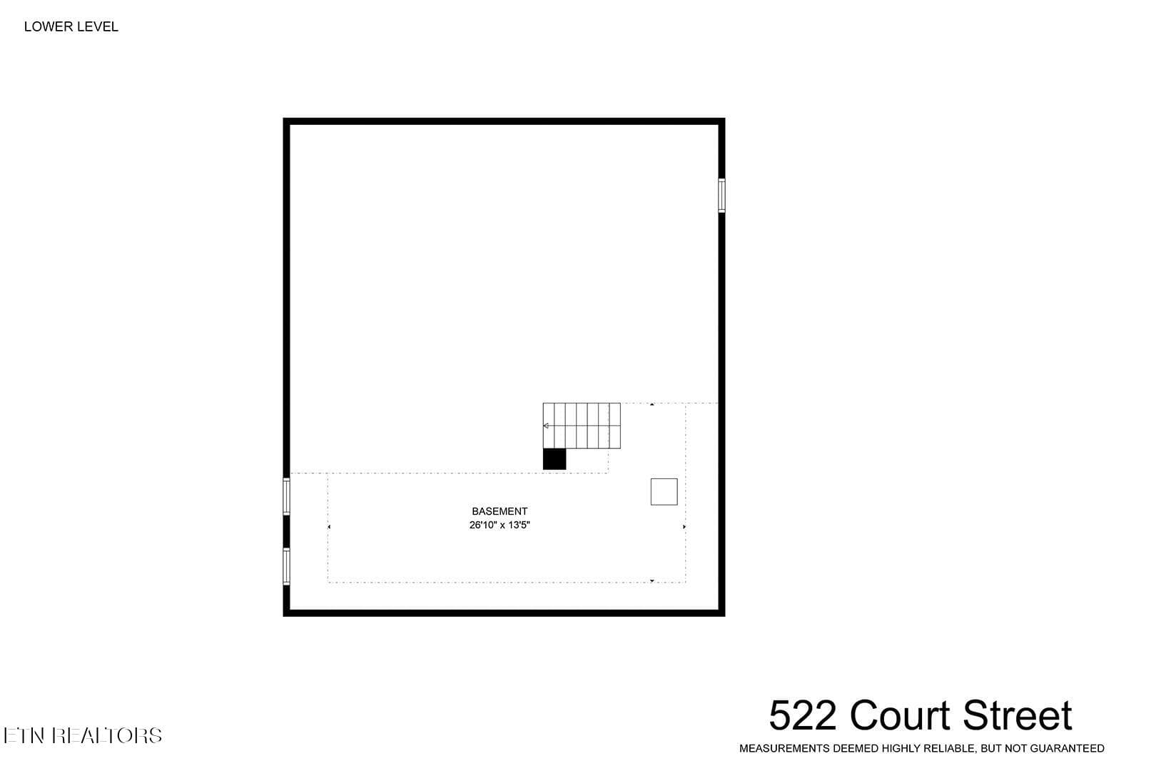 59_CourtStreet_522_FloorPlan-LowerLevel - 522 Court St, Wartburg, TN 37887, Wartburg