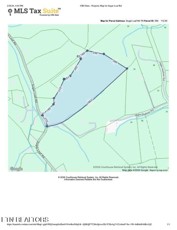 CRS Data - Property Map for Sugar Loaf R - Sugar Loaf Rd, Sevierville, TN 37876, Sevierville
