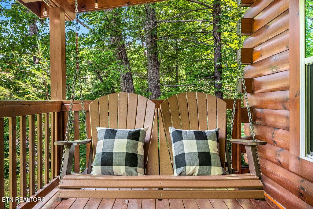 back porch5 - 766 High Mountain Way, Gatlinburg, TN 37738, Gatlinburg
