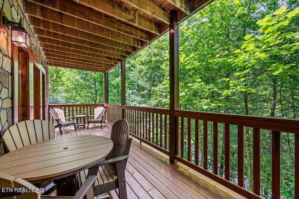 lower level back porch2 - 766 High Mountain Way, Gatlinburg, TN 37738, Gatlinburg