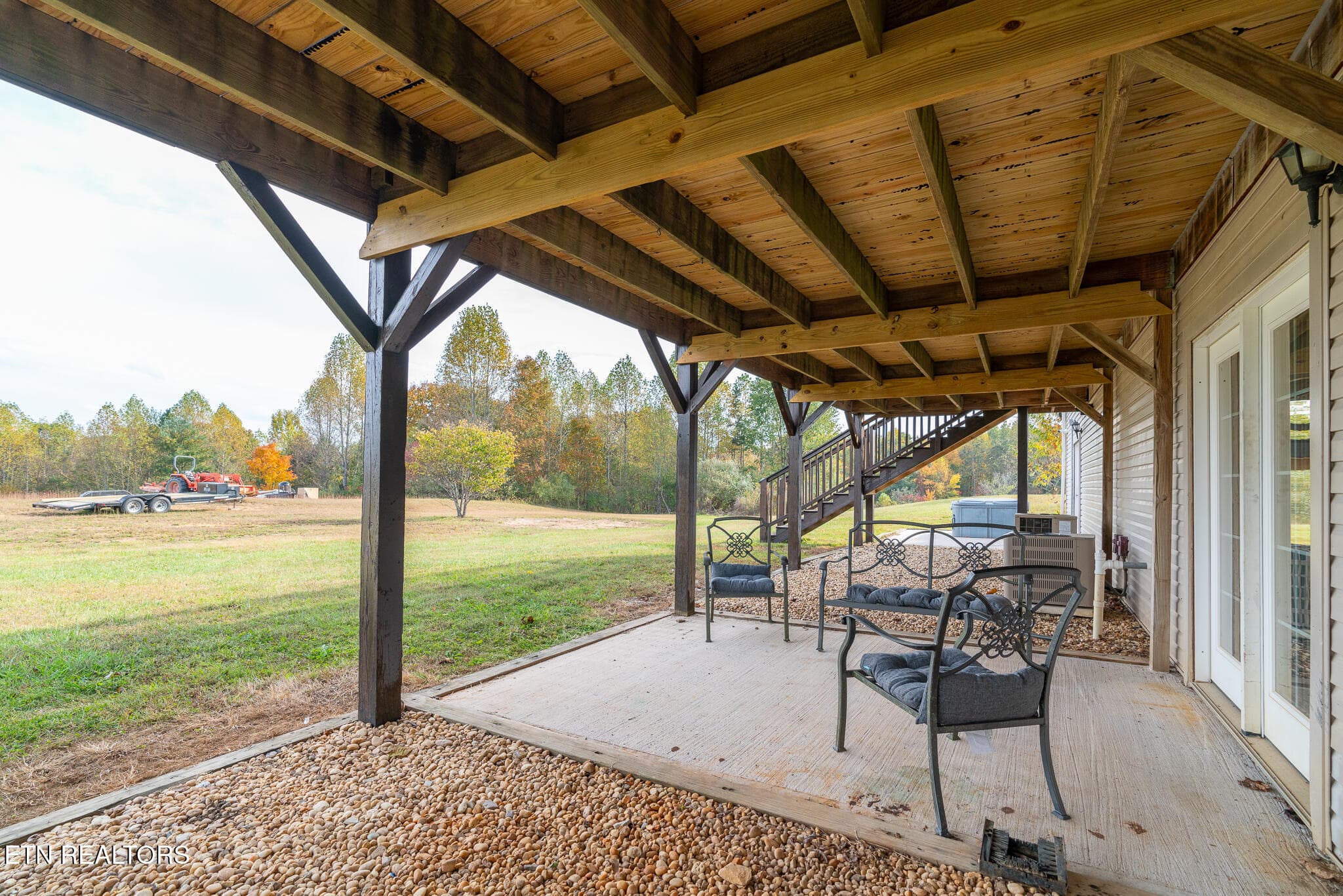 Downstairs covered patio - 3767 Phillips Flats Rd, Oneida, TN 37841