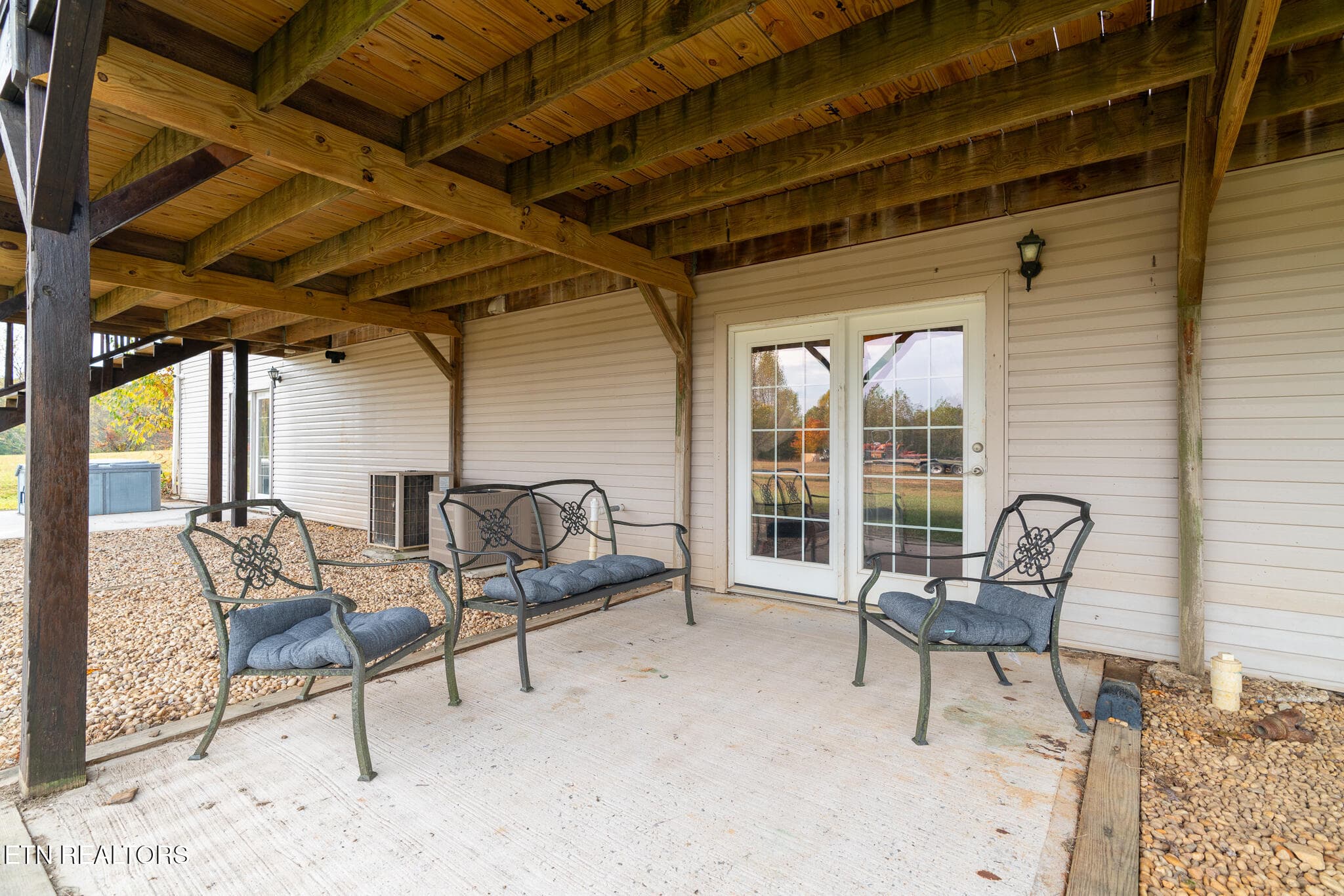 Downstairs covered patio - 3767 Phillips Flats Rd, Oneida, TN 37841