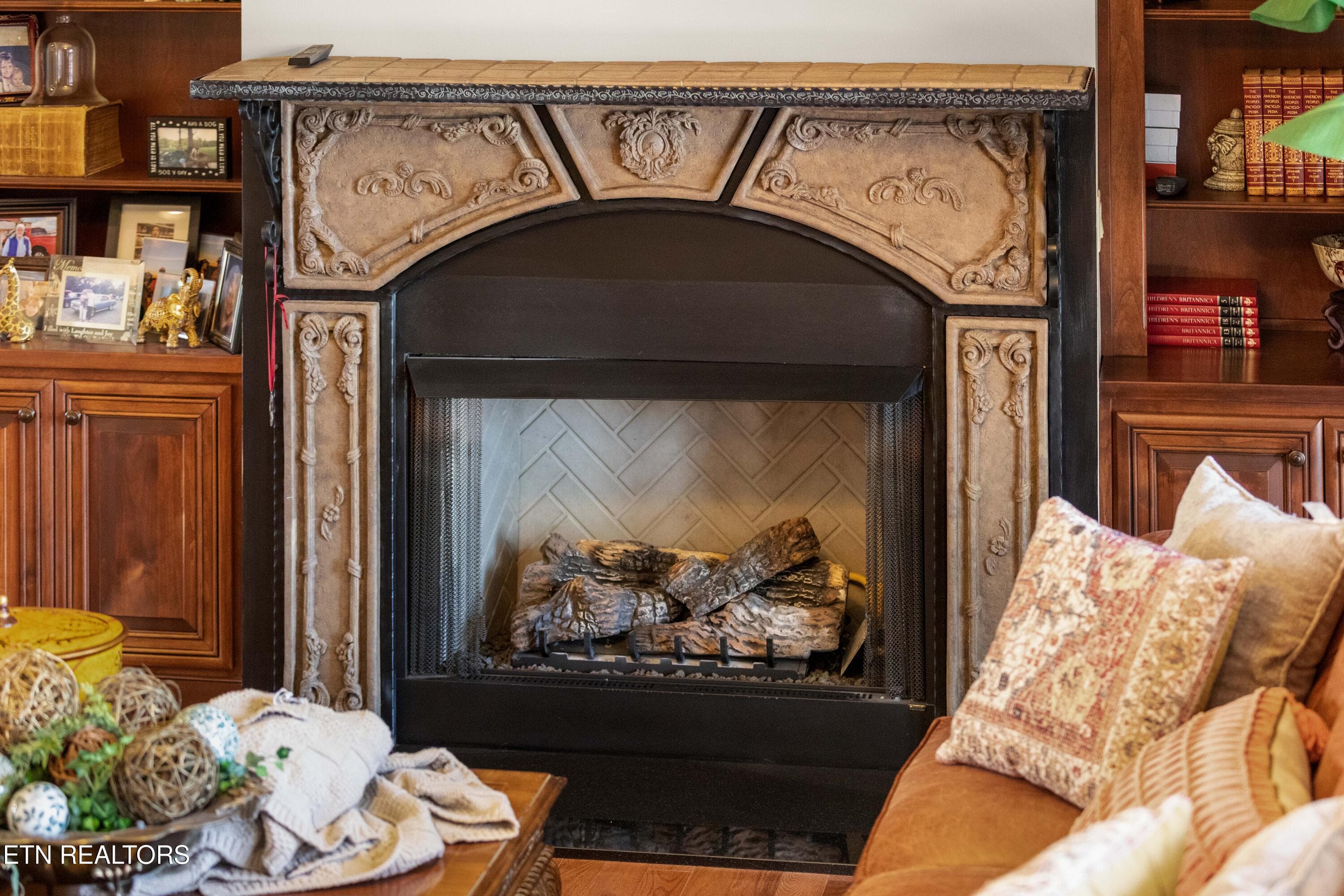 Formal Living room fireplace - 361 Highway 307, Athens, TN 37303