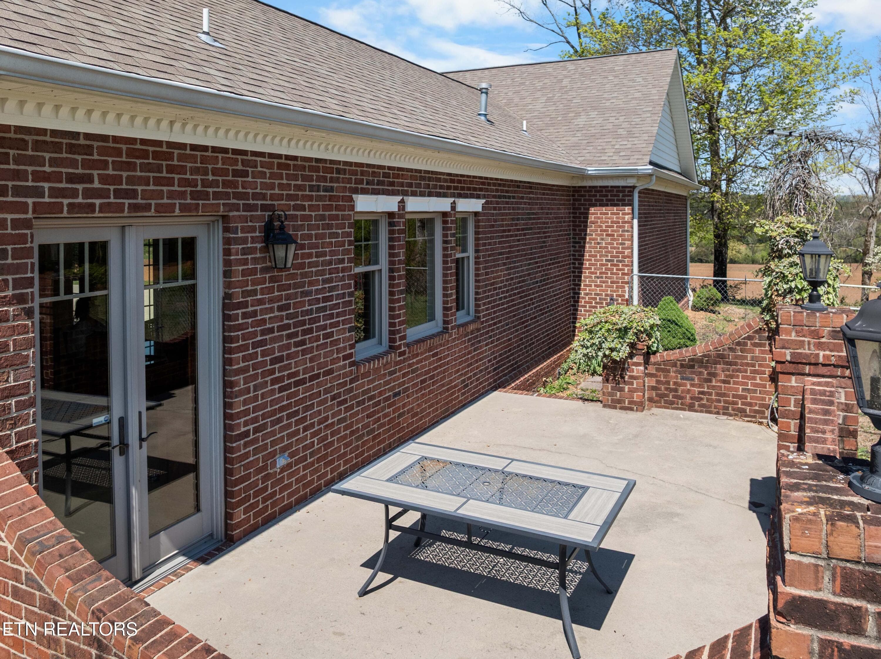 Patio plumbed for gas grill - 361 Highway 307, Athens, TN 37303