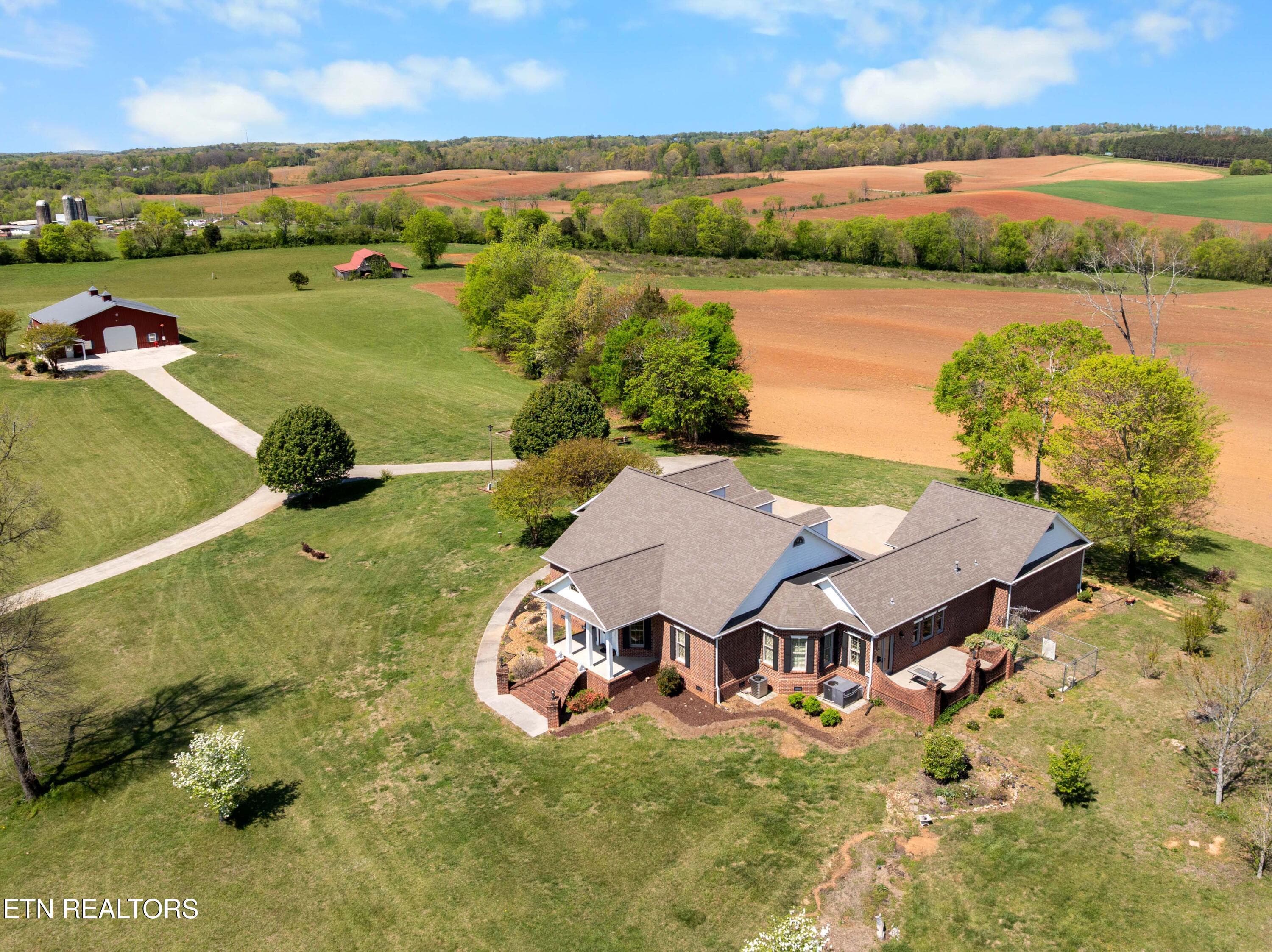Aerial of Morton Bldg & home 2 - 361 Highway 307, Athens, TN 37303