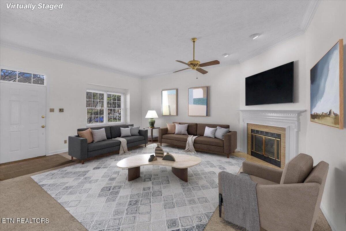 1-Living Room A1 - 905 Glennshire Drive, Knoxville, TN 37923, Knoxville