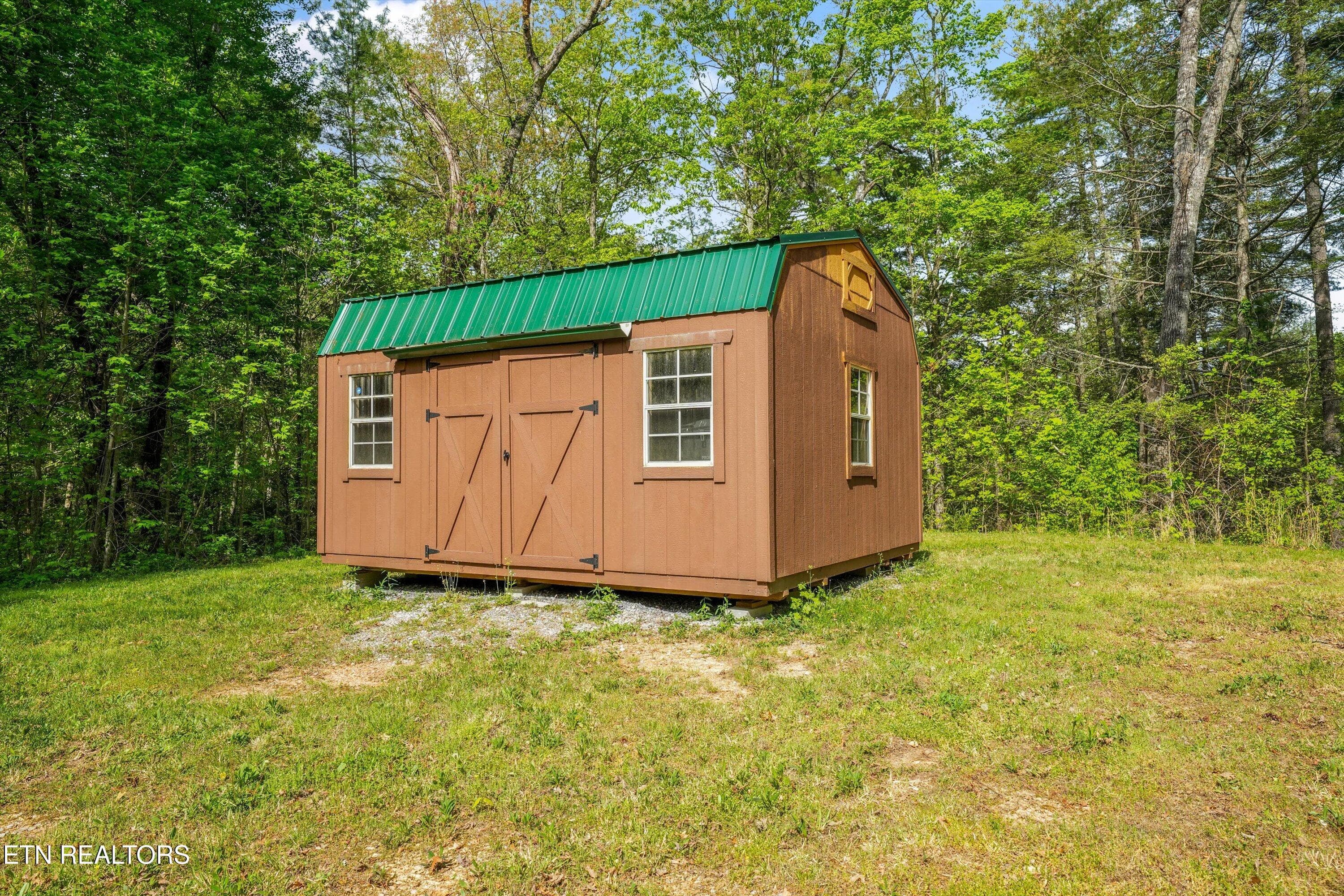 Storage Shed in Backyard - 716 Country Oaks Drive, Pigeon Forge, TN 37863