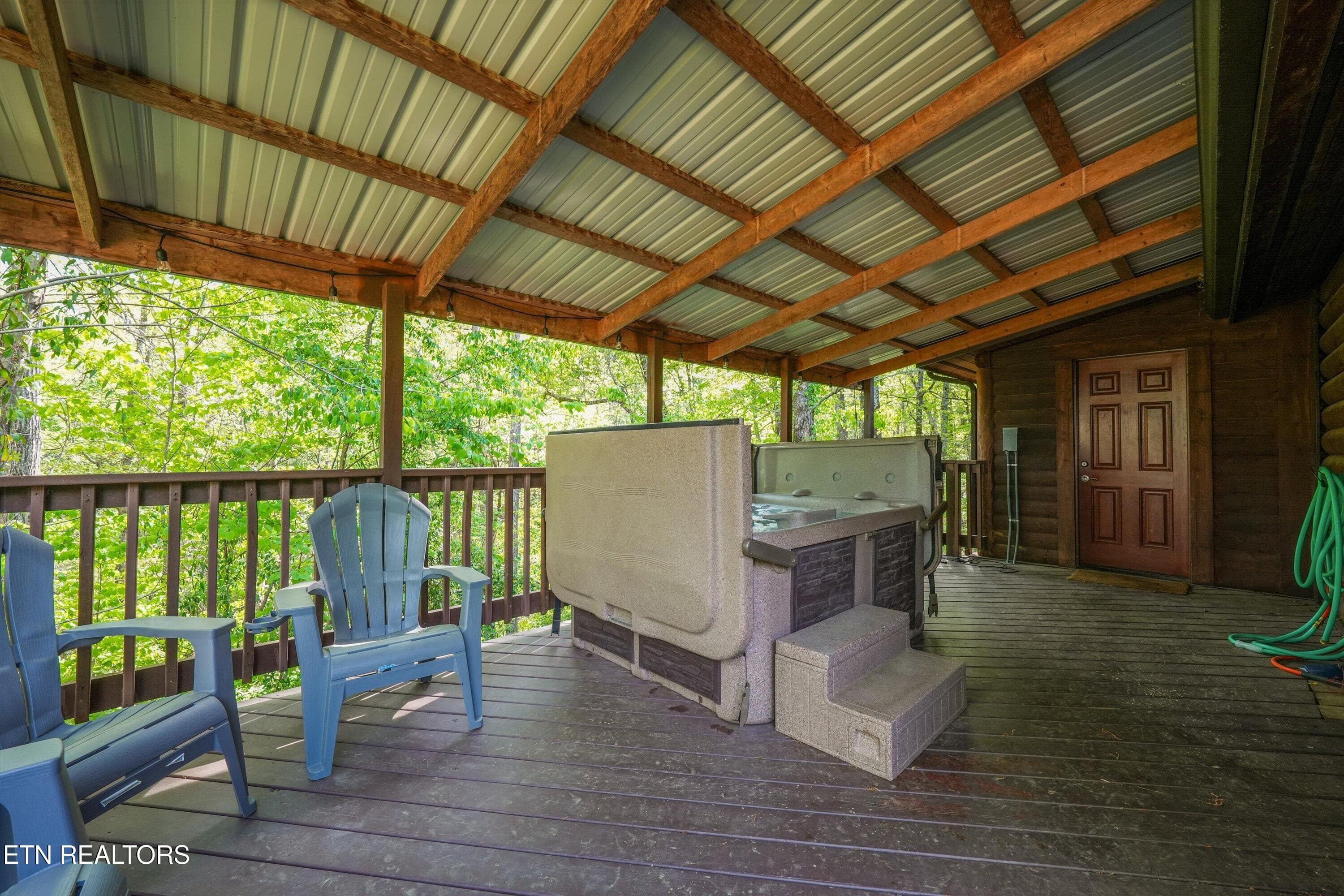 Covered Porch View 2 - 716 Country Oaks Drive, Pigeon Forge, TN 37863