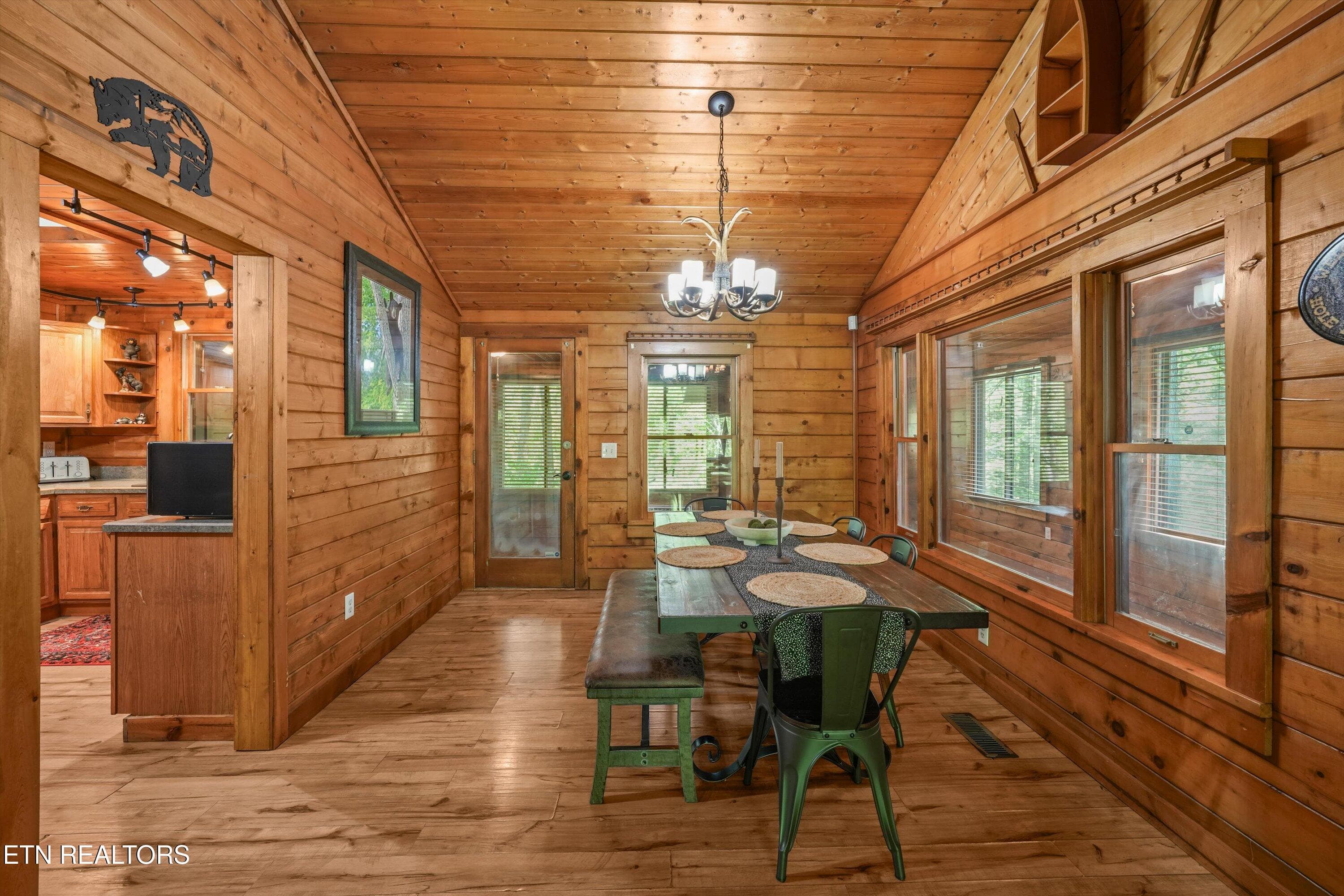 Dining Room w/Vaulted Ceiling - 716 Country Oaks Drive, Pigeon Forge, TN 37863