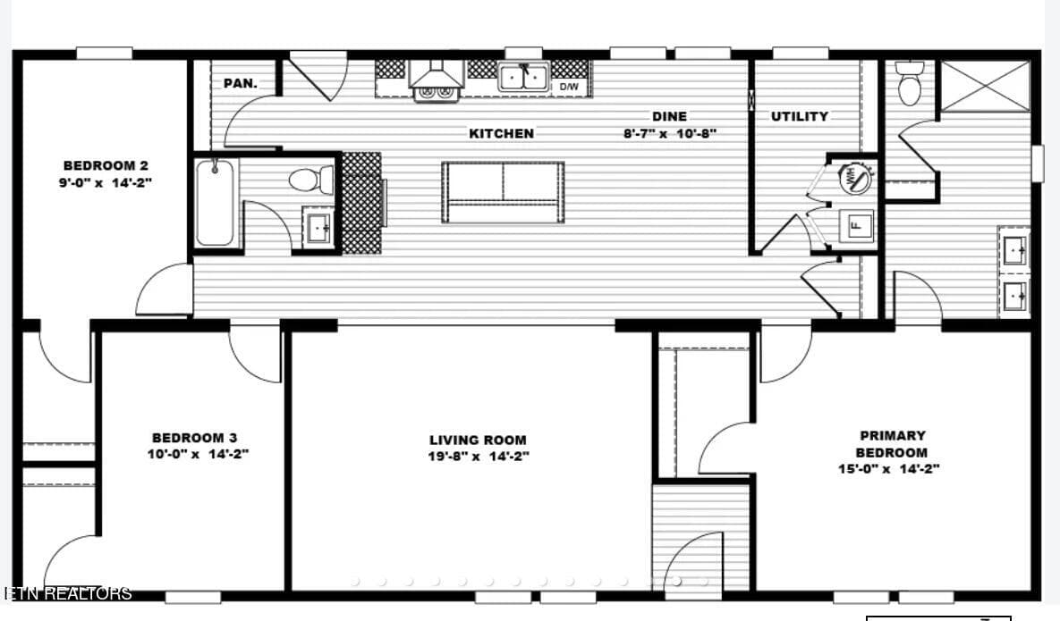 Floorplan - 3215 Sweetwater Vonore Rd, Sweetwater, TN 37874