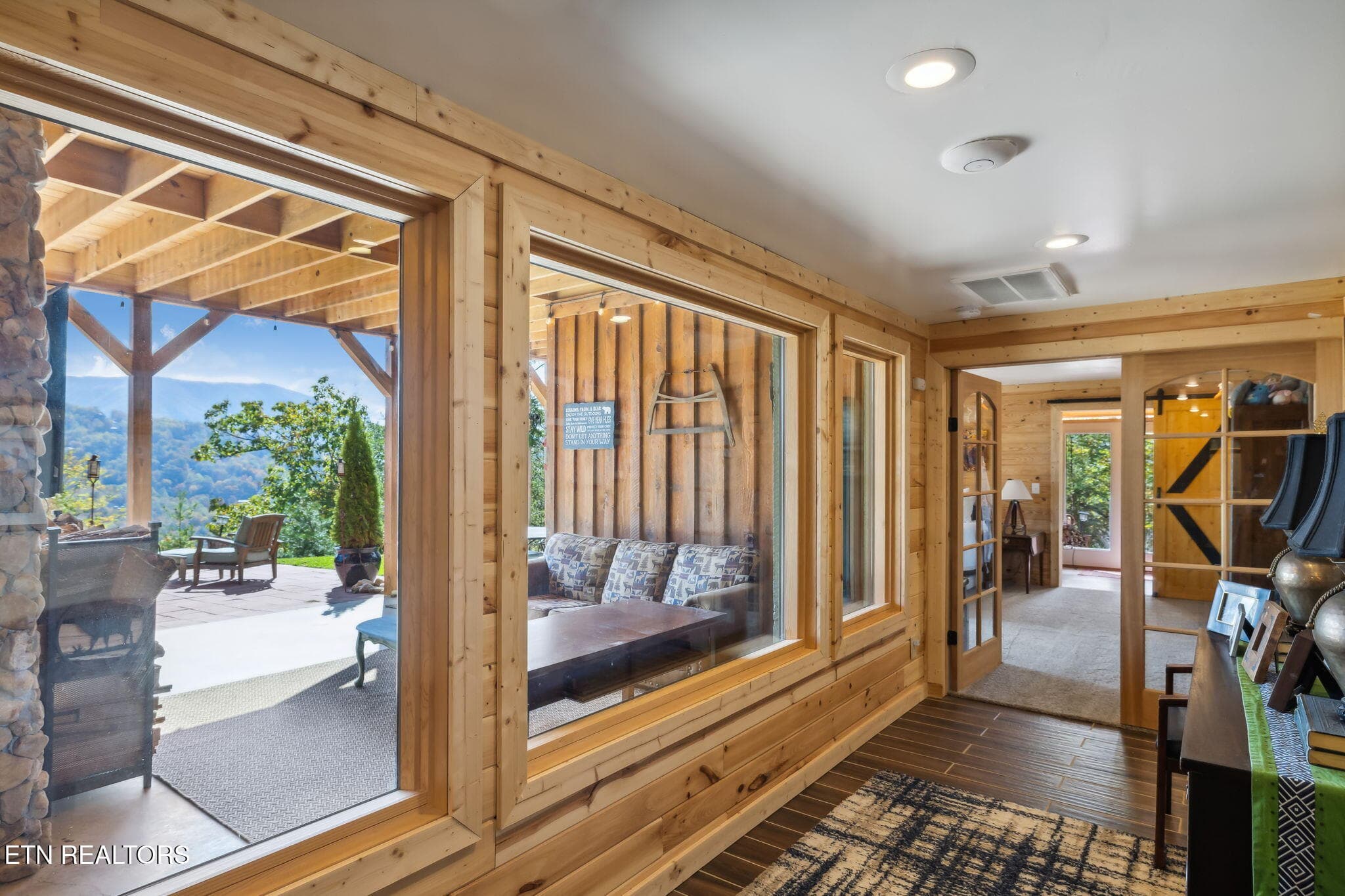 Walkway looking out to lower patio - 1642 Little Cove Rd, Sevierville, TN 37862