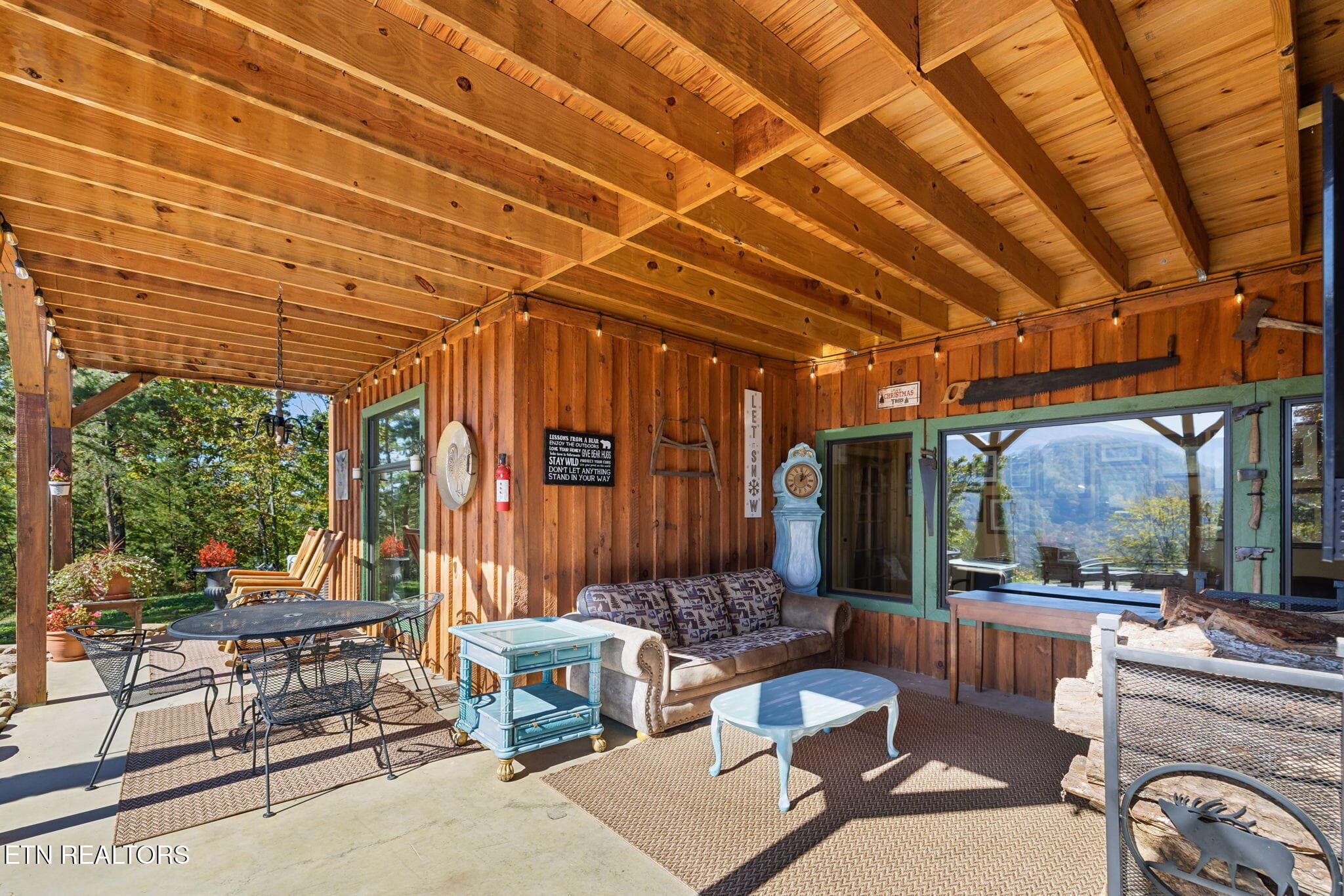 Lower deck/patio - 1642 Little Cove Rd, Sevierville, TN 37862