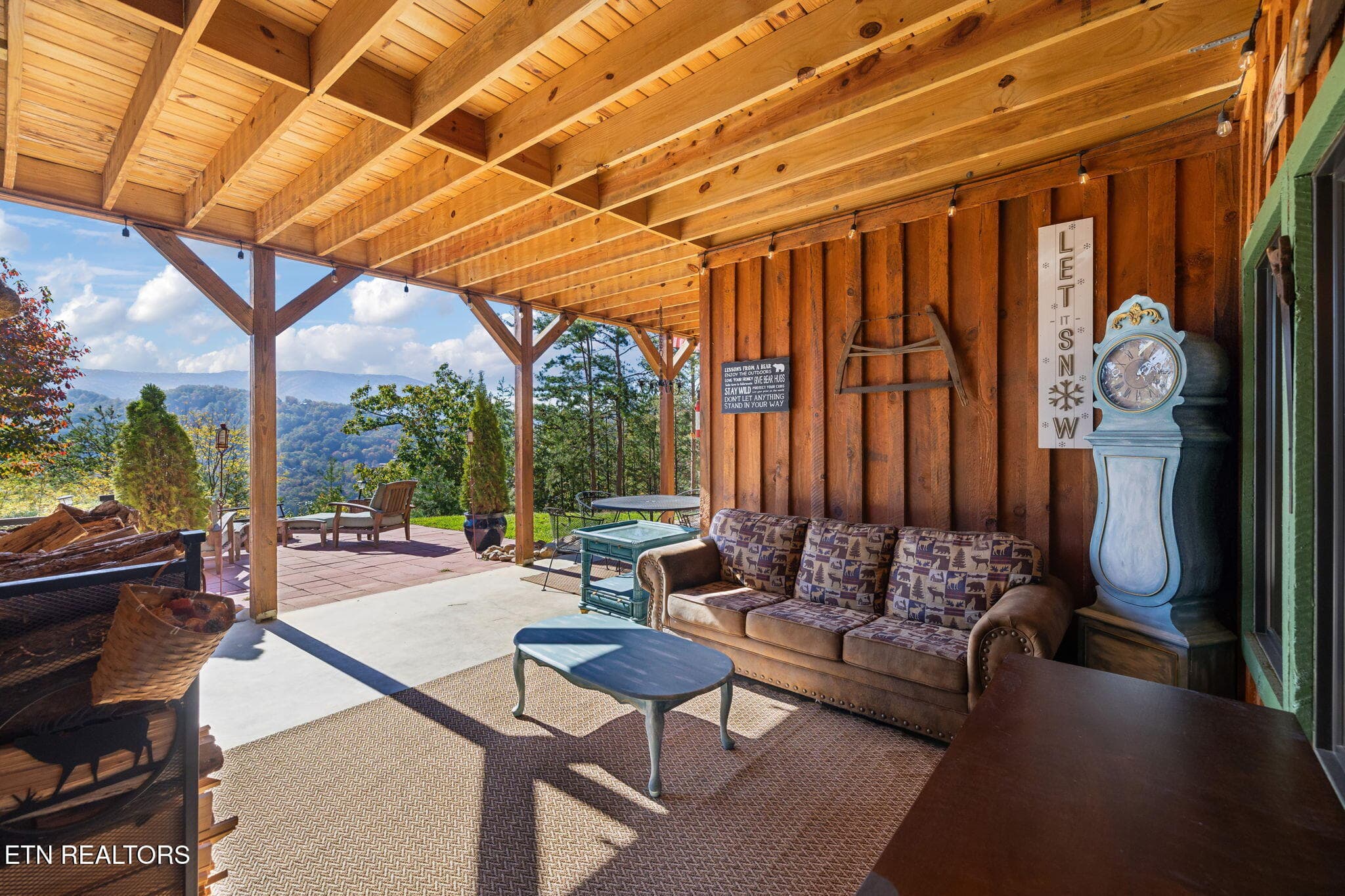 Lower deck/patio - 1642 Little Cove Rd, Sevierville, TN 37862