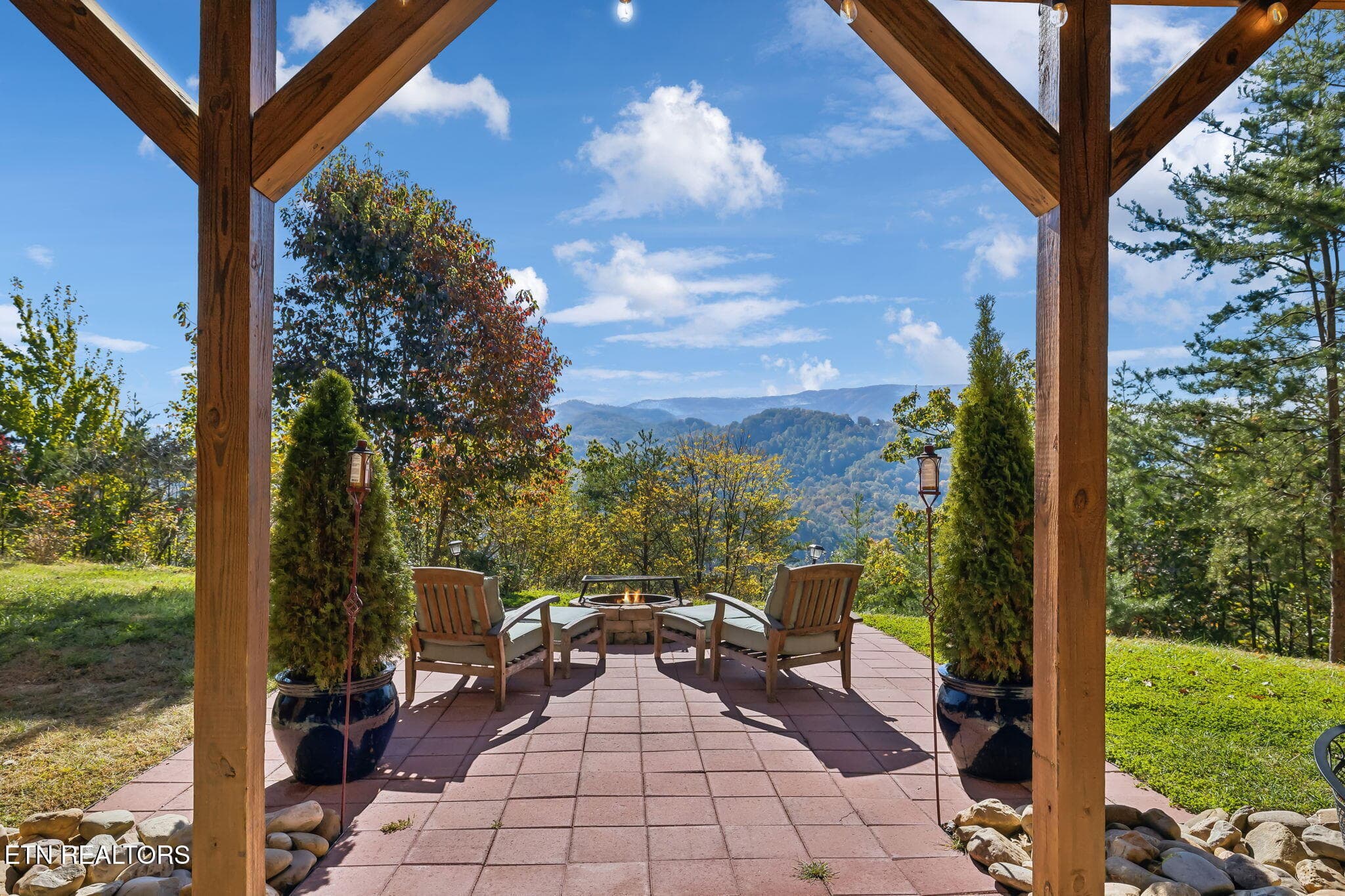 View from lower patio - 1642 Little Cove Rd, Sevierville, TN 37862
