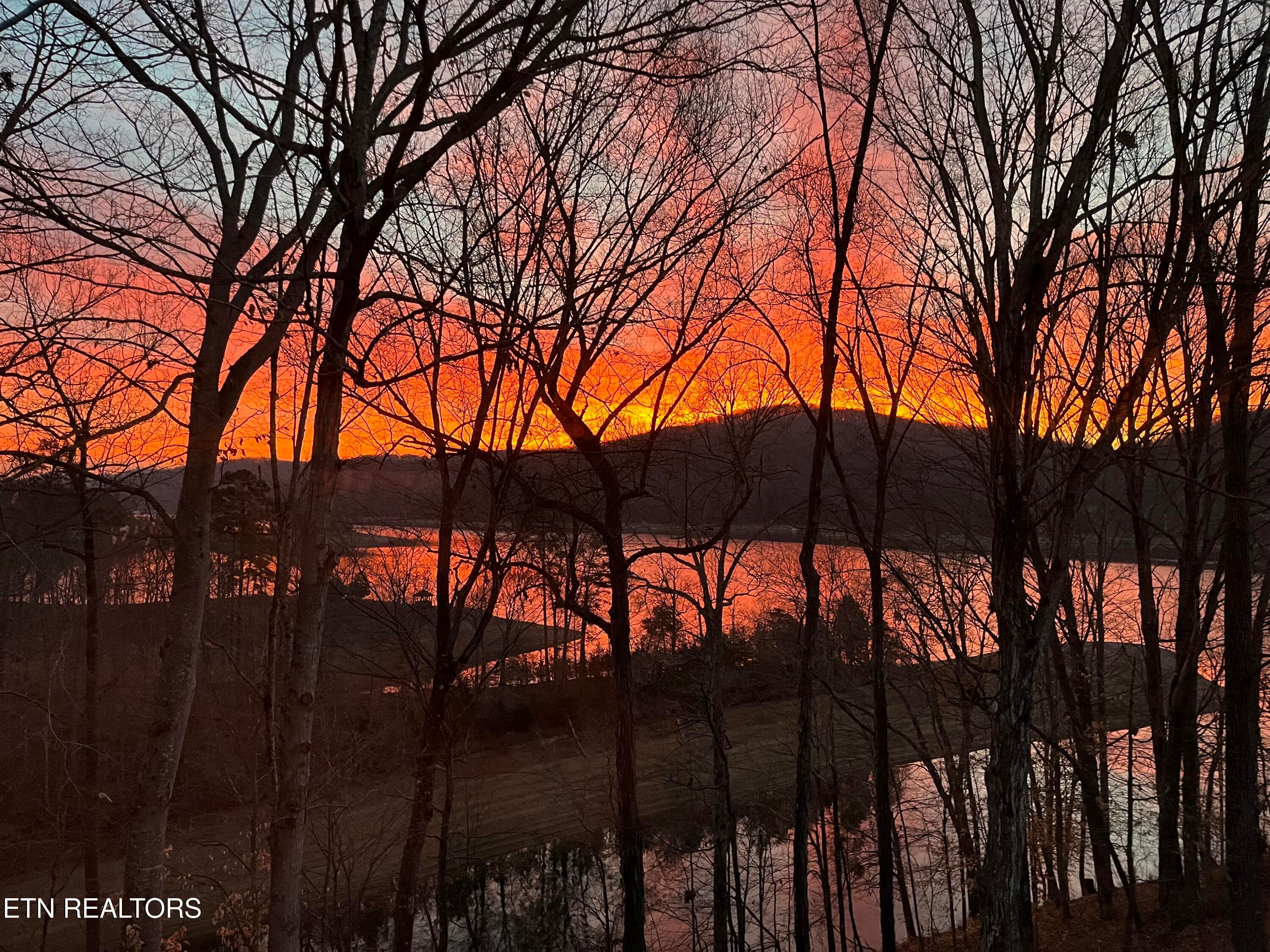 This is the sunset from the great room - 127 Ridgeland Lane, Sharps Chapel, TN 37866