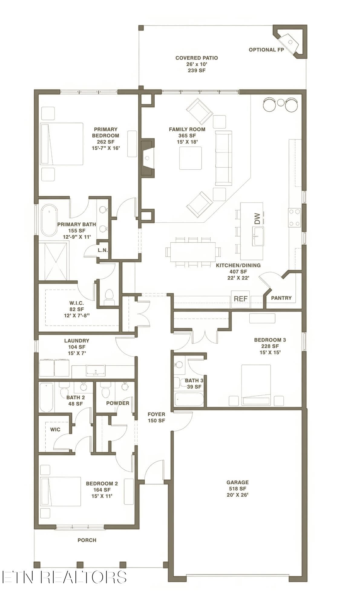 MLS_Driftwood_Plan_2 - 121 Driftwood Lane, Lenoir City, TN 37772, Lenoir City