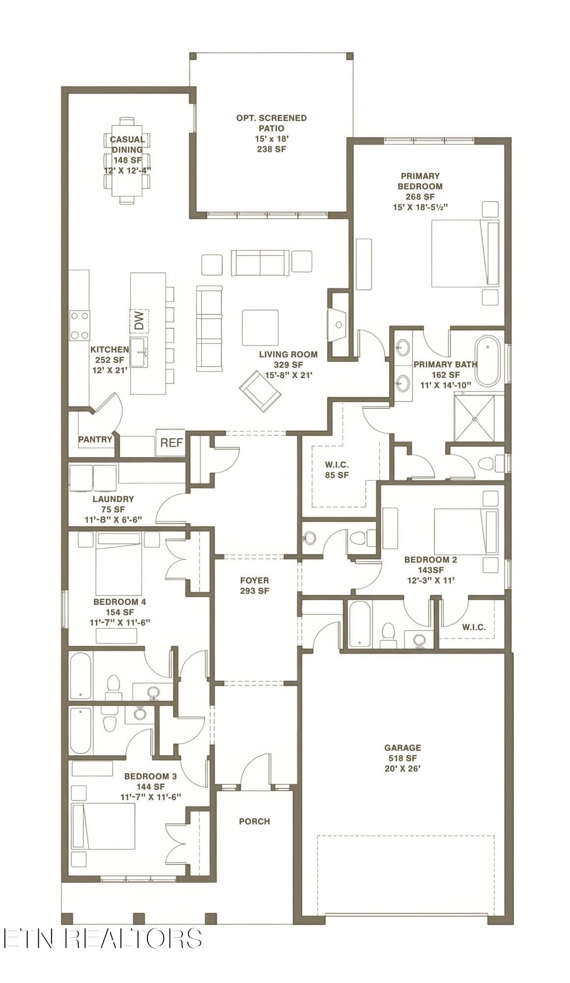 MLS_Driftwood_Plan_3 - 125 Driftwood Lane, Lenoir City, TN 37772, Lenoir City