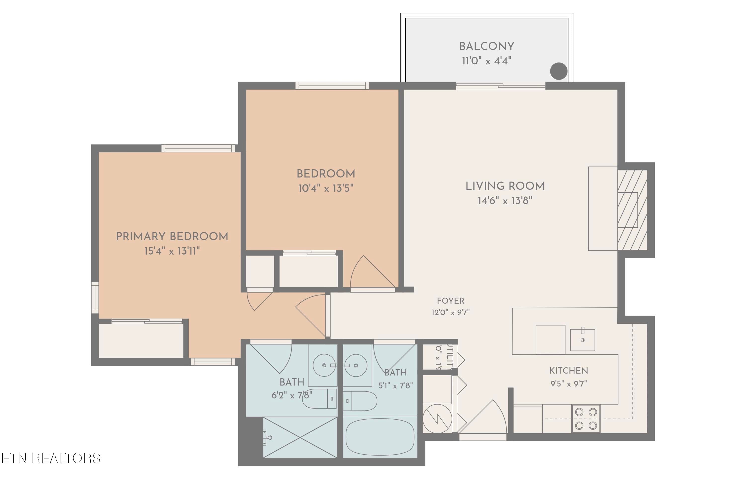 3710Weber201BFloorplan - 3710 Weber Rd UNIT 201-B, Gatlinburg, TN 37738, Gatlinburg