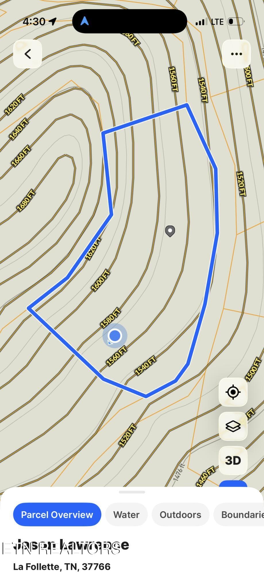 Water line path - 549 Defender Rd, LaFollette, TN 37766