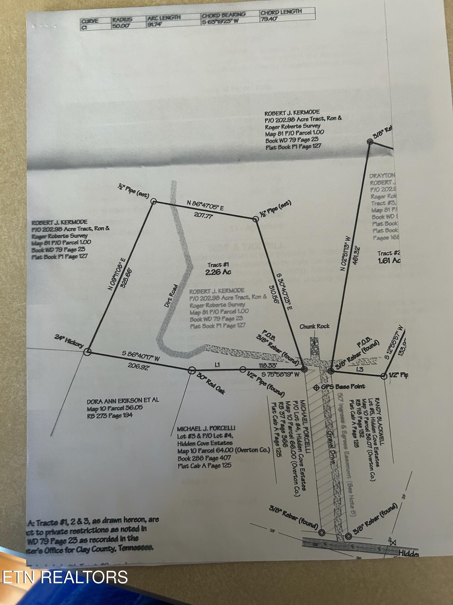 survey - 2.26 AC Hidden Cove Lane, Allons, TN 38541