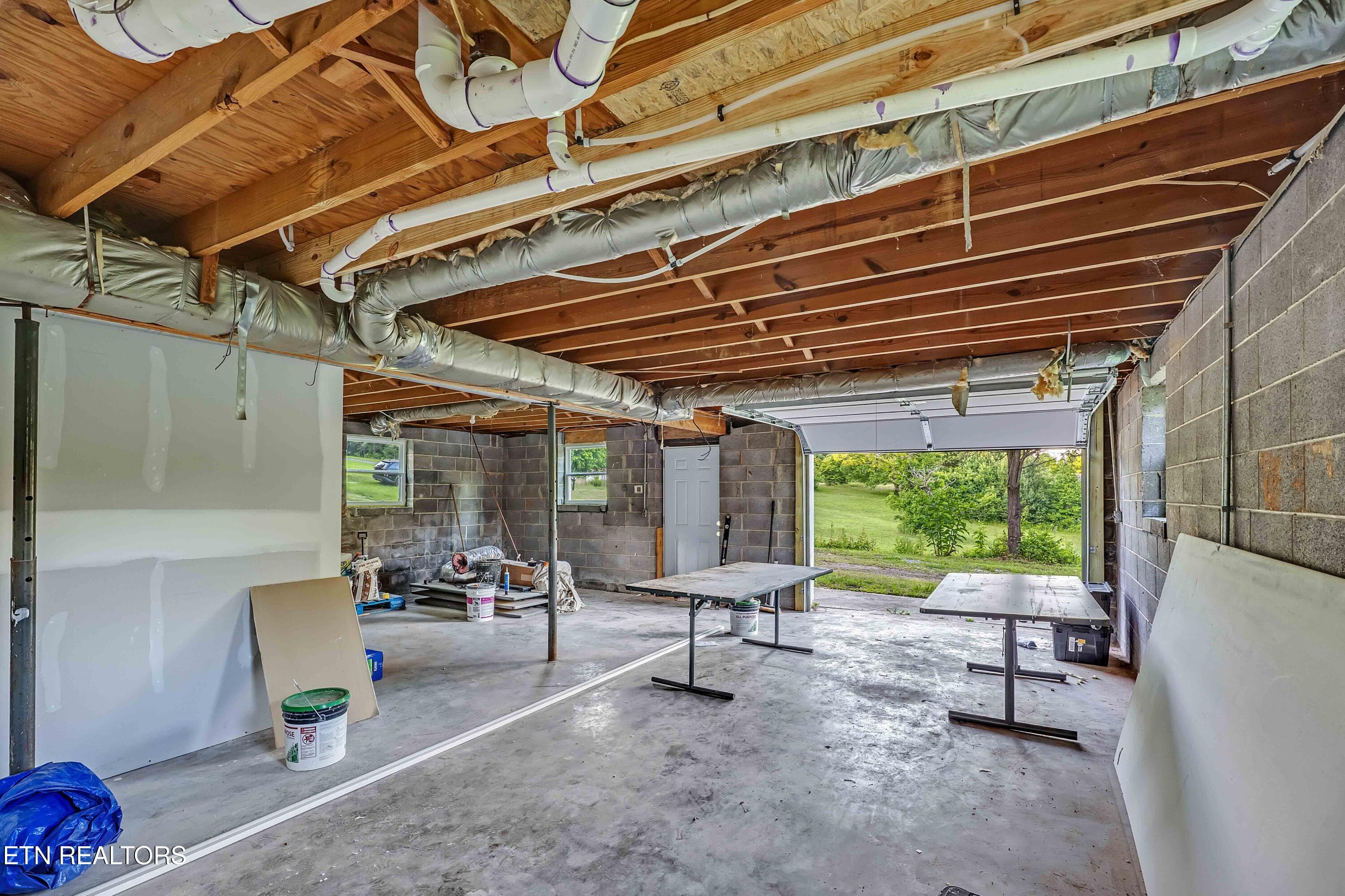 3rd car garage in the basement - 5160 Indian Warpath Rd, Maryville, TN 37803