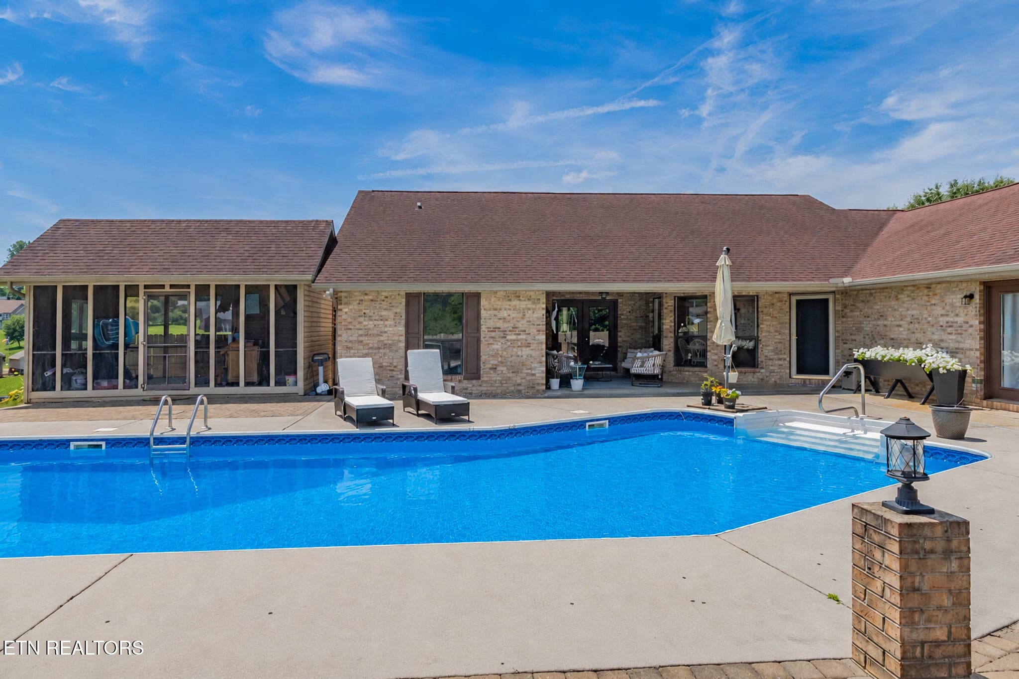 Back / Pool - 1525 Double D Drive, Sevierville, TN 37876